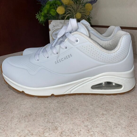 Skechers Street Uno Womens Sneakers White Size 8.5 Air-Cushioned Design Comforta - Picture 5 of 11